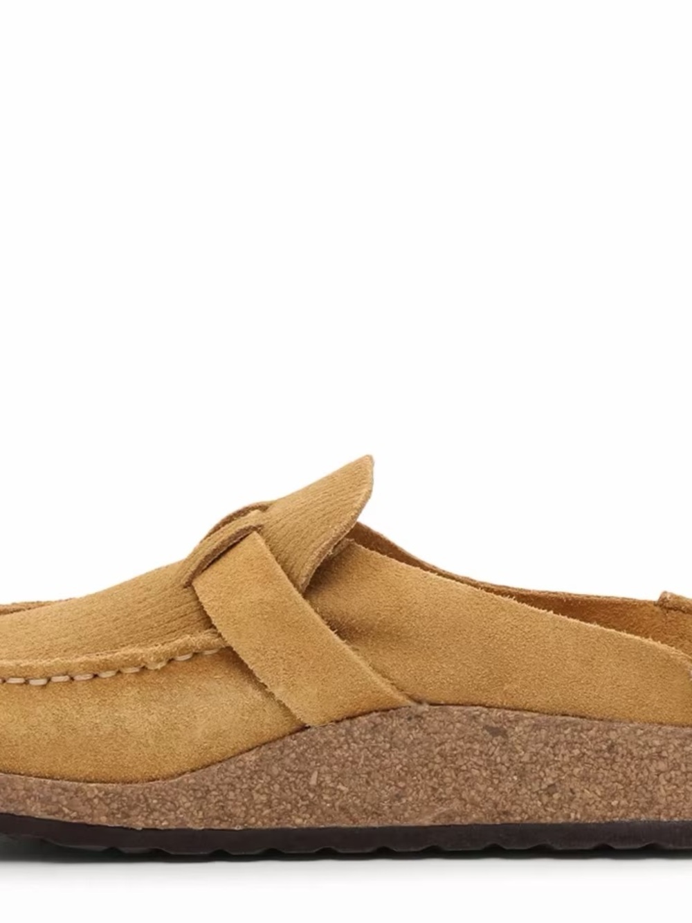 Birkenstock Buckley Suede Slip-On clog with Gold Buckle in wheat NWT 39 - Picture 4 of 14